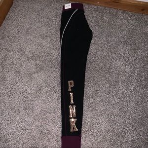 Victoria’s Secret Pink bling yoga leggings, XS,NWT